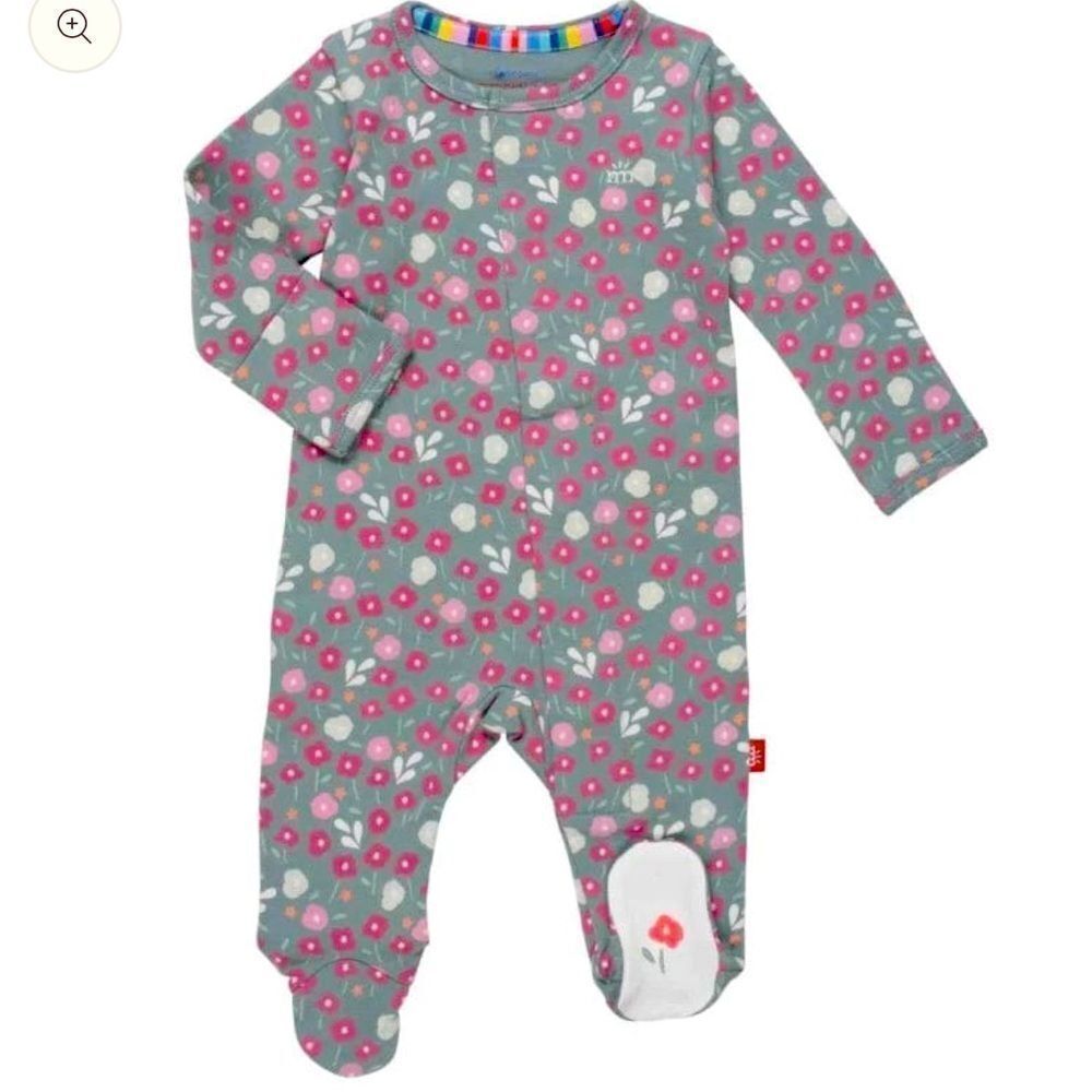 NWT MAGNETIC ME WREN ORGANIC COTTON MAGNETIC FOOTIE - Picture 2 of 8
